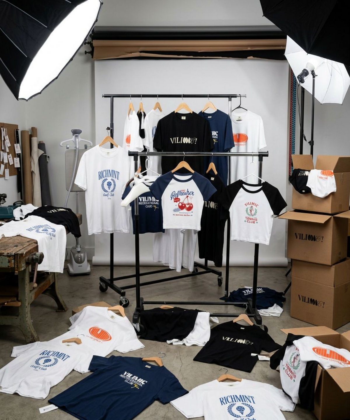 Capsule wardrobe imagery